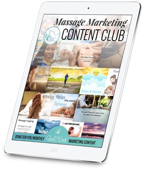 Free Massage Marketing Content Samples Massage And Spa Success