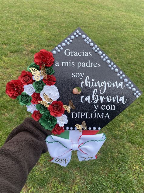 Mexican Cap Topper Grad Cap Custom Grad Cap Grad Cap Topper Graduation