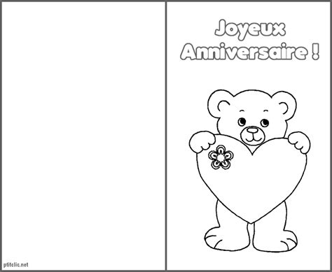 Carte anniversaire a imprimer en noir et blanc  Elevagequalitetouraine