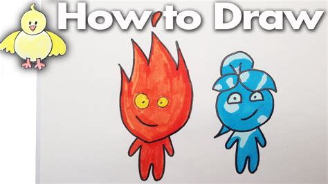 Fireboy and watergirl, made by oslo albet, are exploring the forest temple in search of diamonds. How to draw Fireboy and Watergirl Step by Step - YouTube