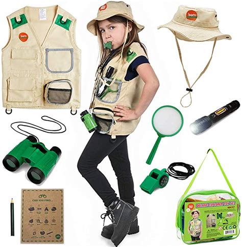 Born Toys Outdoor Explorer Kit For Kids Ages 3 7 Dress Up And Pretend