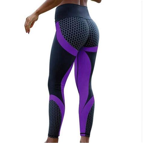 Leggings For Women 2018 Fashion Mesh Pattern Print Fitness Sporting Workout Leggins Elastic Slim