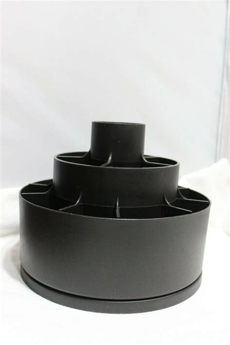 Pampered Chef Tool Turn About 2171 Black Carousel Utensil Holder Caddy