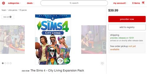 Pre Order The Sims 4 City Living At Target Simsvip