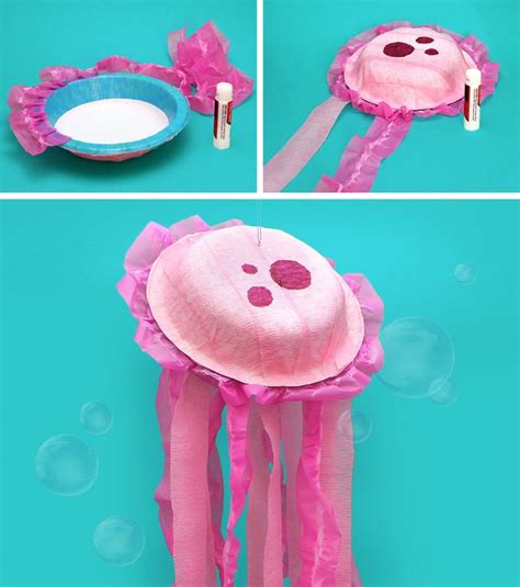 Jumping Jellyfish Paper Bowl Craft Spongebob Birthday Spongebob