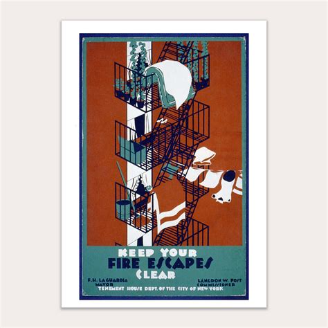 Vintage Fire Brigade Poster Κάντο Κορνίζα