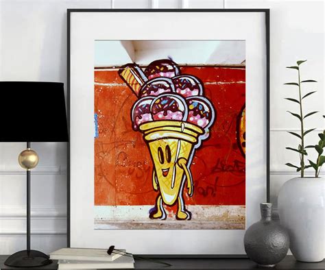 Instant Download Printable Art Graffiti Ice Cream Fine Art Photography Street Art Ice Cream