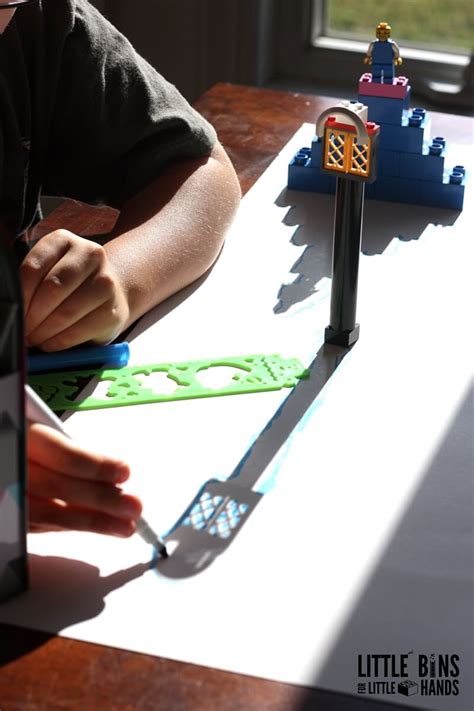 In fact our house is often strewn with papers, notes, journals, diaries, sketchbooks, and all manner of fabulous paper creations. Drawing Shadows STEAM Activity with LEGO for Kids