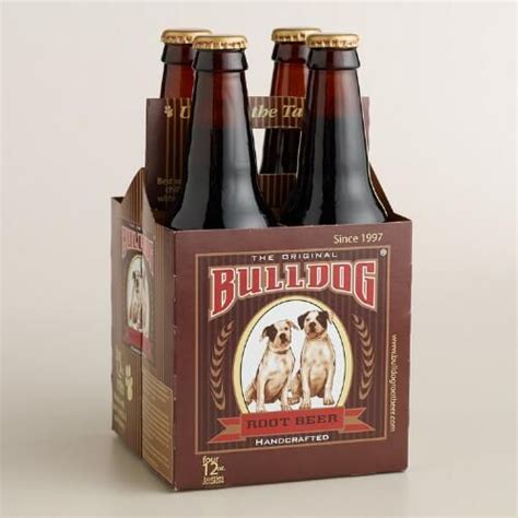 Bulldog Root Beer 4 Pack Root Beer Packing Beer