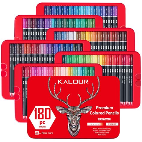 Buy Kalour Premium Colored Pencils For Adults 180 Colors Of Set