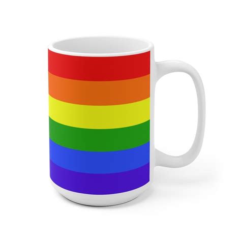 Lgbt Pride Flag Mug Lgbt Christmas Ts Lgbtq Coffee Mug Etsy