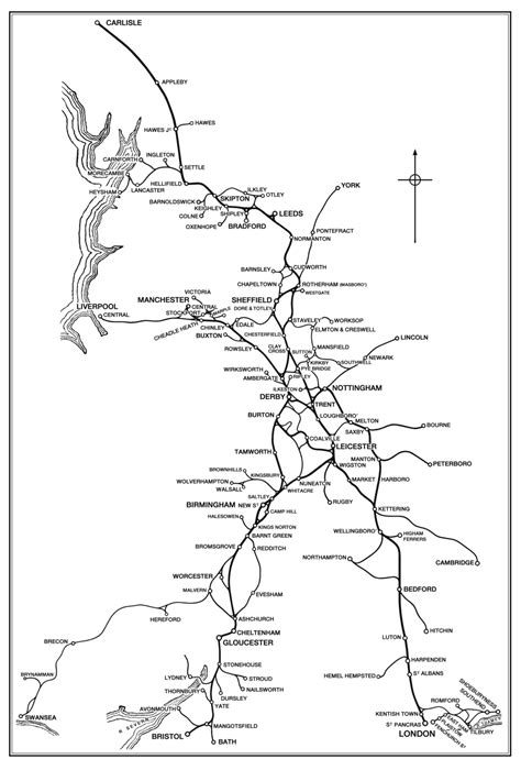 Midland Railway System Map Midland Railway Society