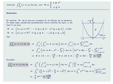 Ejercicios De Matemáticas Ejercicios De Matemáticas Integral De Doble