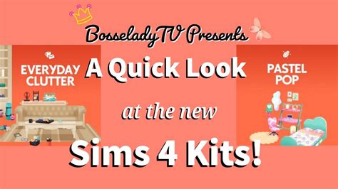 Lets Look At The Sims 4 Everyday Clutter And Pastel Pop Kits Youtube