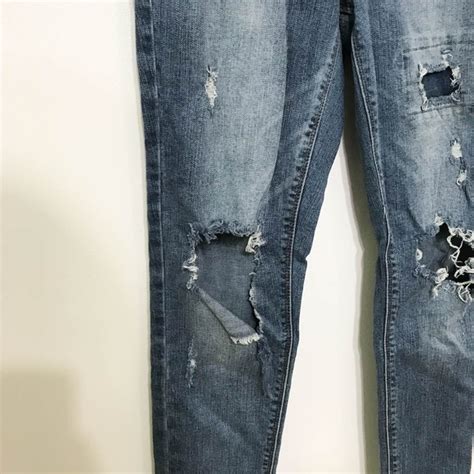 Hippie Laundry Jeans Hippie Laundry Mid Rise Skinny Destroyed Jeans