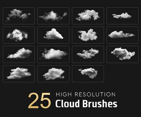 Artstation Dynamic Clouds Brush Set For Photoshop Ms Brushes Brushes