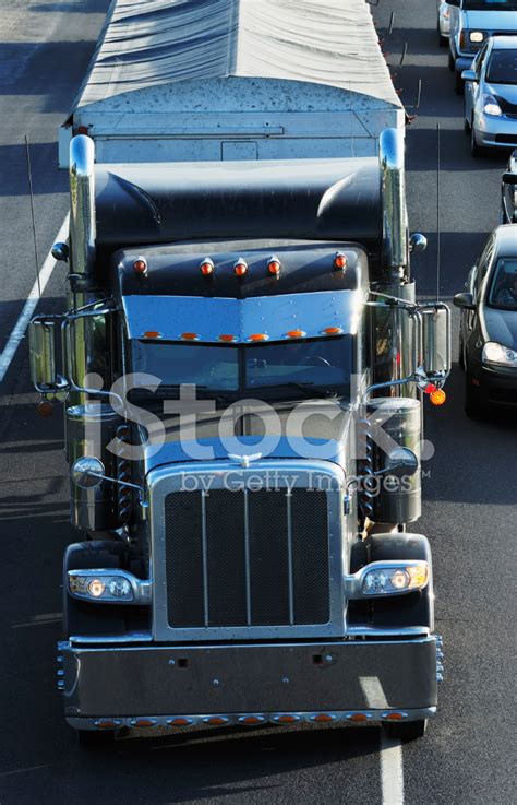 Semi Truck Stock Photo Royalty Free Freeimages