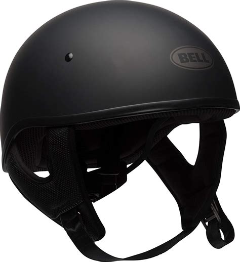 Bell Pit Boss Unisex Adult Half Street Helmet Solid Matte Black Large Dot Certified