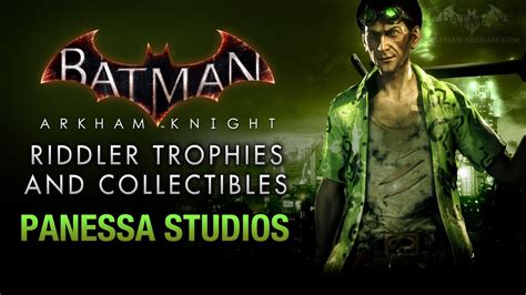 Riddler trophies have been a staple of the arkham games ever since arkham asylum. Batman: Arkham Knight - Riddler Trophies - Panessa Studios - YouTube