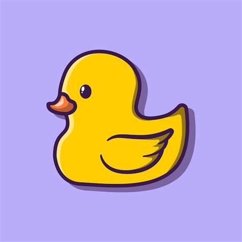 Premium Vector Cute Duck Cartoon Flat Design