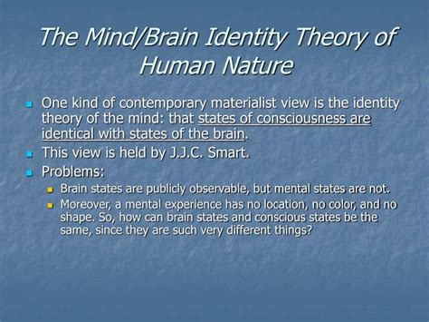 Ppt Human Nature 23 The Mind Body Problem How Do Mind