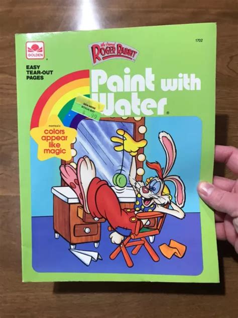 Walt Disney Who Framed Roger Rabbit Paint With Water Golden Book