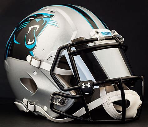 Custom Carolina Panthers Nfl Riddell Speed Authentic Football