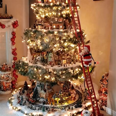 Christmas Village Tree Diy