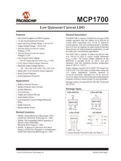 Mcp Low Quiescent Current Ldo Data Sheet Mcp Low Quiescent