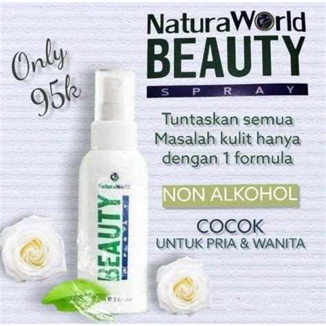 Jual Natura Beauty Spray Serum Multifungsi Berbahan Herbal Natura