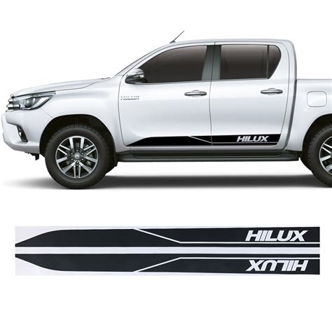 Hilux Racing Side Stripe Graphic Vinyl Sticker For Toyota Hilux Decals