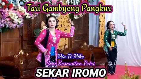 TARI GAMBYONG PANGKUR Pnari Latar Mia Ft Mike Karawitan Putri Sekar