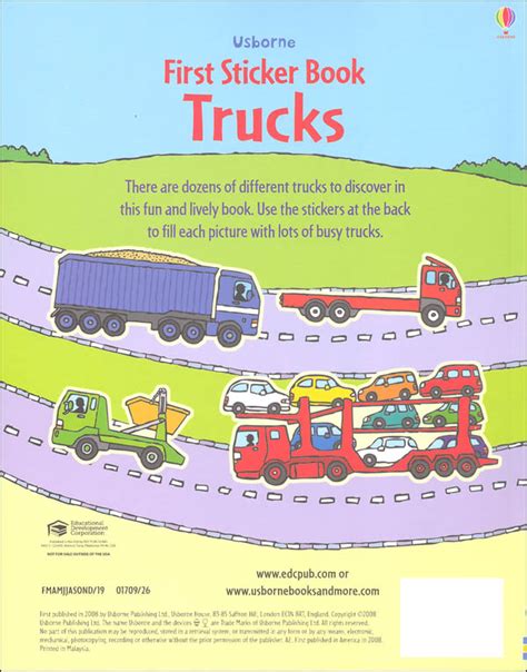 First Sticker Book Trucks Usborne 9780794547097