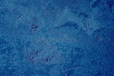 Abstract Deep Blue Background Detailed Plastering Texture Wall Colored