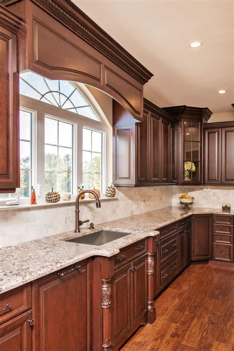 Browse our kitchen cabinets here and find just what you're looking for. Dark Brown and White Kitchen Millstone New Jersey by ...
