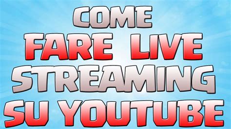 Ricordati che si tratta sempre di organo e non di un. Come fare una LIVE su YOUTUBE ita completo - YouTube