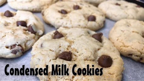 Homemade Chocolate Chip Cookies Condensed Milk Cookie Recipe Youtube