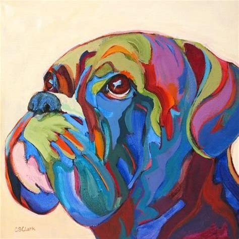 Pin By Sherry Moss On Boxer Love Dog Paintings Boxer Dogs Art