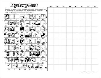 Mystery Grid Drawing Moonwalk By Outside The Lines Lesson Designs