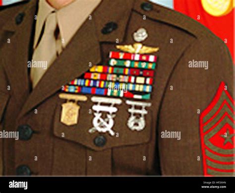 Usmc Ribbons And Badges Stock Photo Alamy