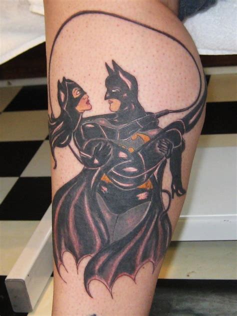 Catwoman And Batman Tattoo By Mutilatedgothchild On Deviantart