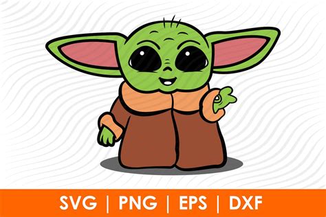 Baby Yoda Svg Cute Baby Yoda Character Svg Disney Baby Yoda Etsy
