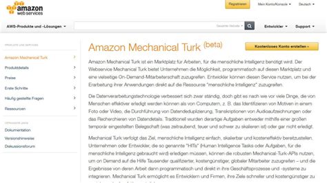 Bleistift Maximieren Upstream Amazon Mechanical Turk Deutschland