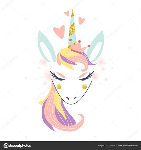 Cute Childish Unicorn Pastel Colors Stock Vector Image By ©lepusinensis