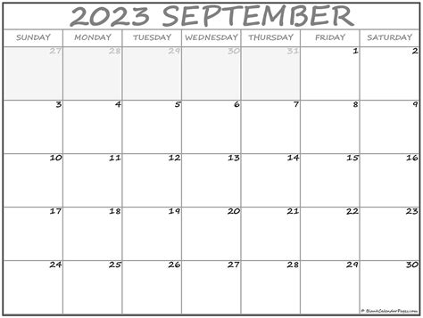 Download Printable September 2023 Calendars Gambaran