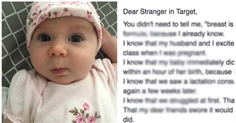 mom responds to woman who shamed her for using formula ‘fed is best
