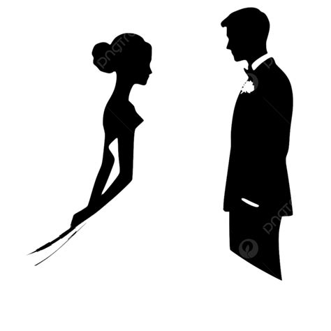 Clipart Of A Wedding Couple In Silhouette Wedding Clipart Bride