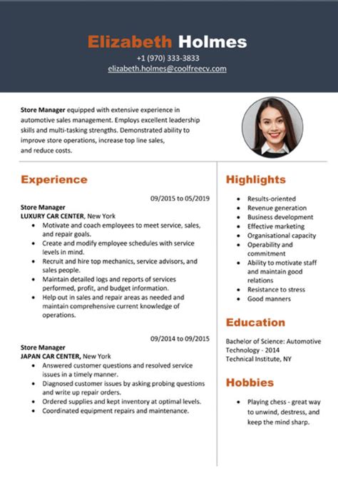 Download one of our free resume templates and easily customize it. Free Resume Template example. Download MS Word Resume Design 2020 - My Resume Format - Free ...