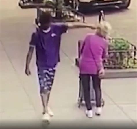 Thug Shoves Pensioner 92 In The Head As He Walks Past Her On Pavement