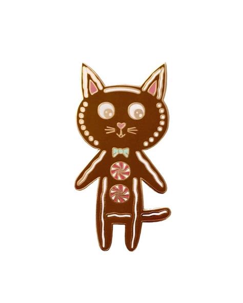 Gingerbread Cat Pin From Flairydustco You Can Never Have Enough Cats